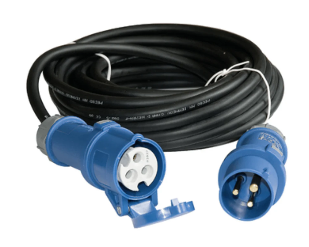 Extension lead outdoor use with protective cover