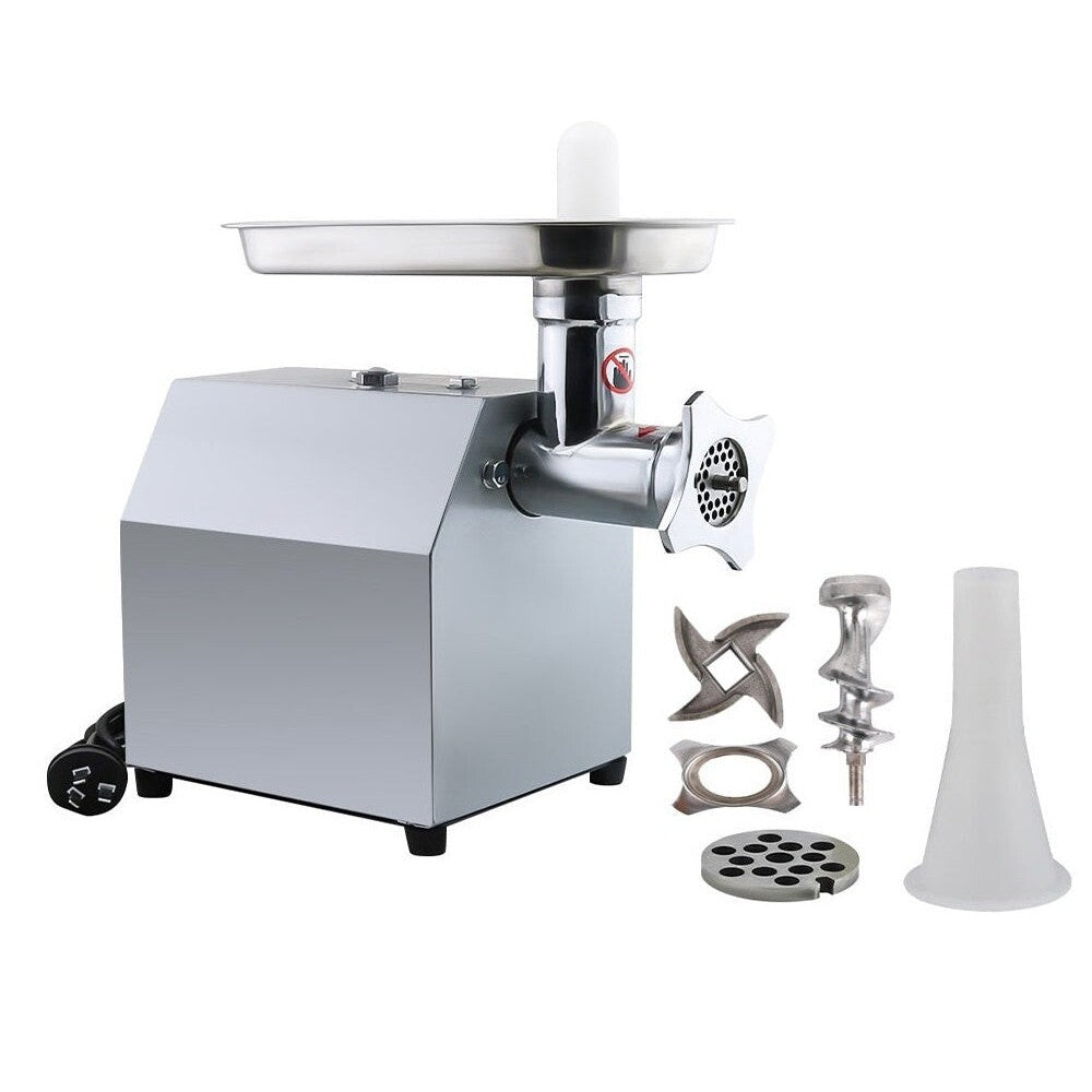 Meat grinder mincer sausage maker stainless steel side view