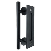 Thumbnail for Black barn door handle with mounting holes