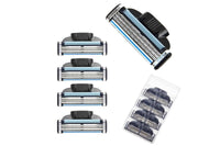 Thumbnail for Plastic and stainless steel material detail on razor blades