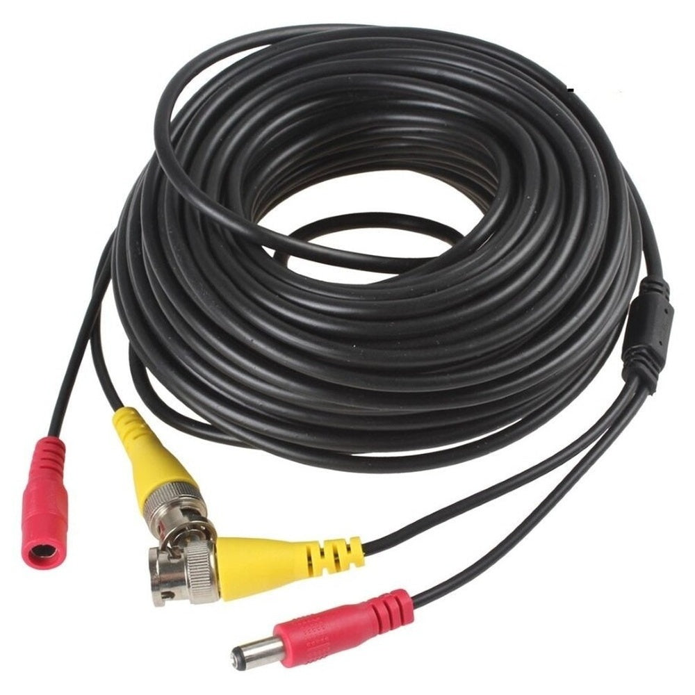 Cable connected to security camera and DVR