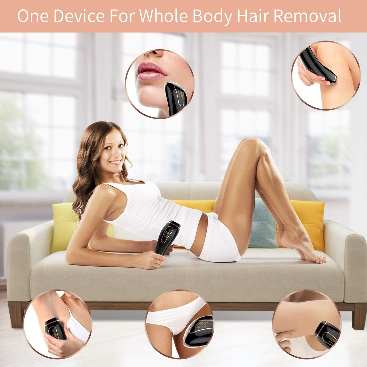 IPL Hair Removal Device – Permanent Hair Removal for Women & Men