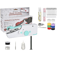 Thumbnail for Orange handheld cordless mini sewing machine