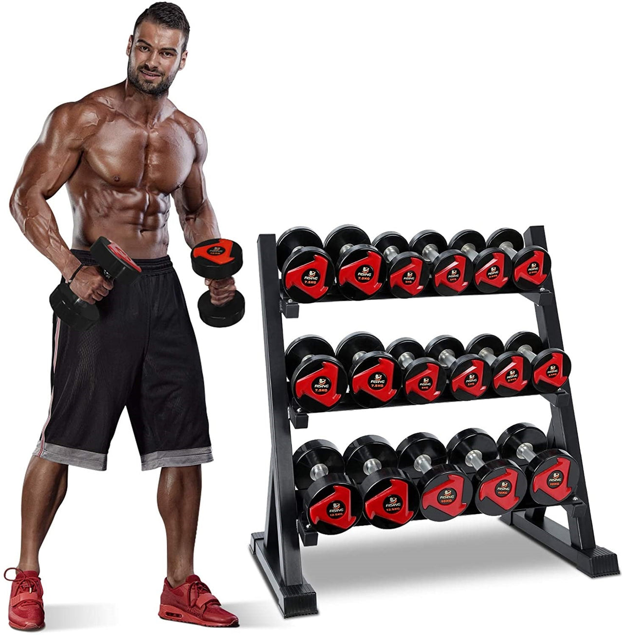 3-Tier Dumbbell Rack for Home Gym
