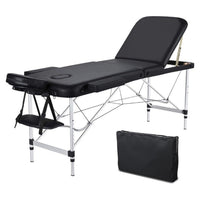 Thumbnail for Folding aluminium massage table black