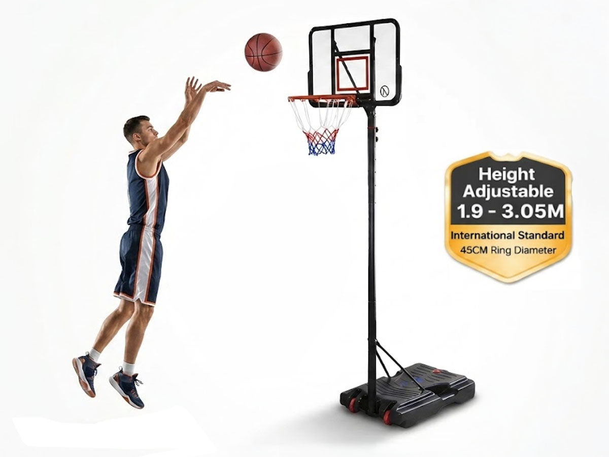 Basketball Hoop with stand height adjustable Hoop 3.05m