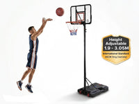 Thumbnail for Basketball Hoop with stand height adjustable Hoop 3.05m