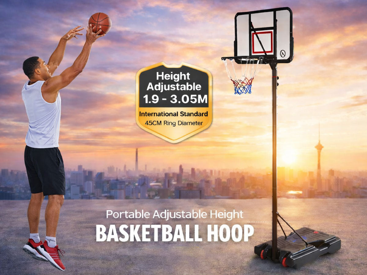 Basketball Hoop with stand height adjustable Hoop 3.05m