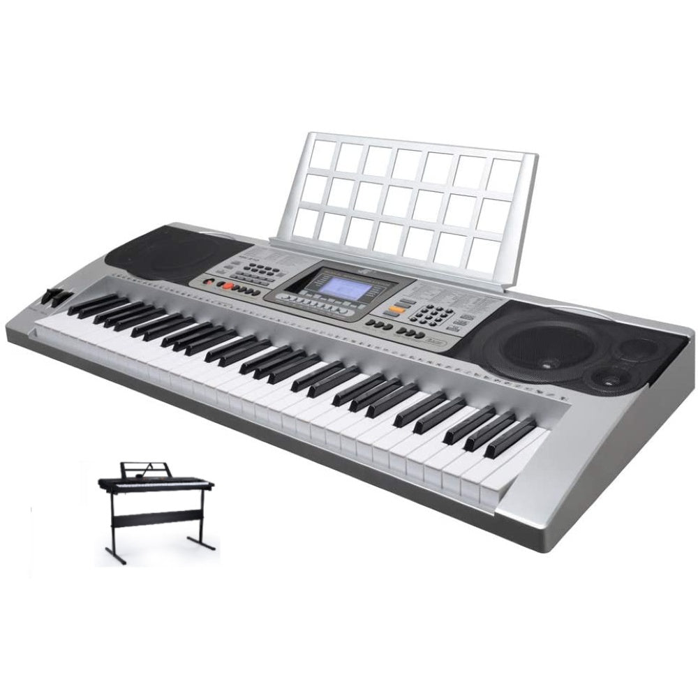 Electronic keyboard piano in home music setup