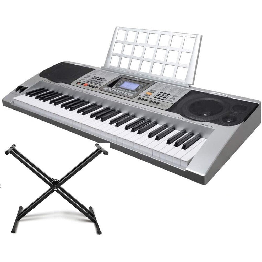 Electronic keyboard piano in home music room
