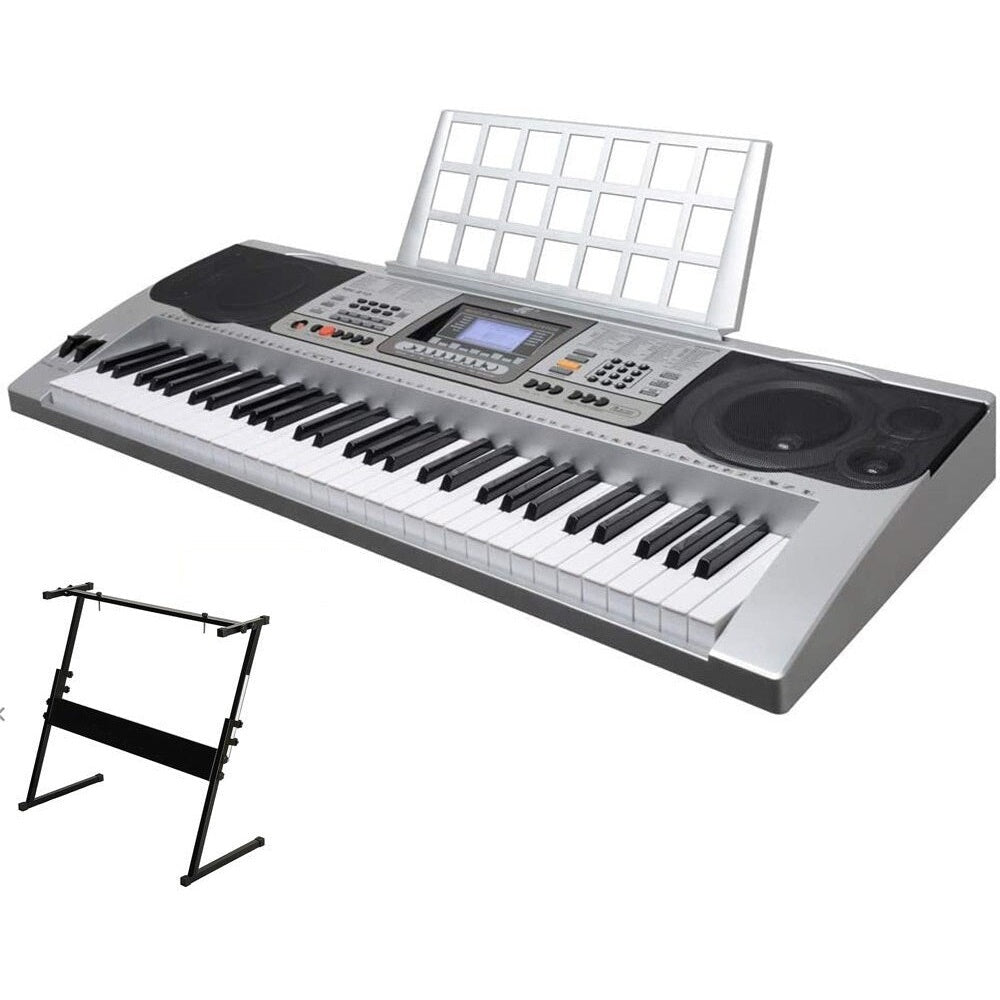 Electronic keyboard piano in home music setup