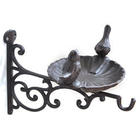 Thumbnail for Cast Iron Rustic Brown Two Birds Bath