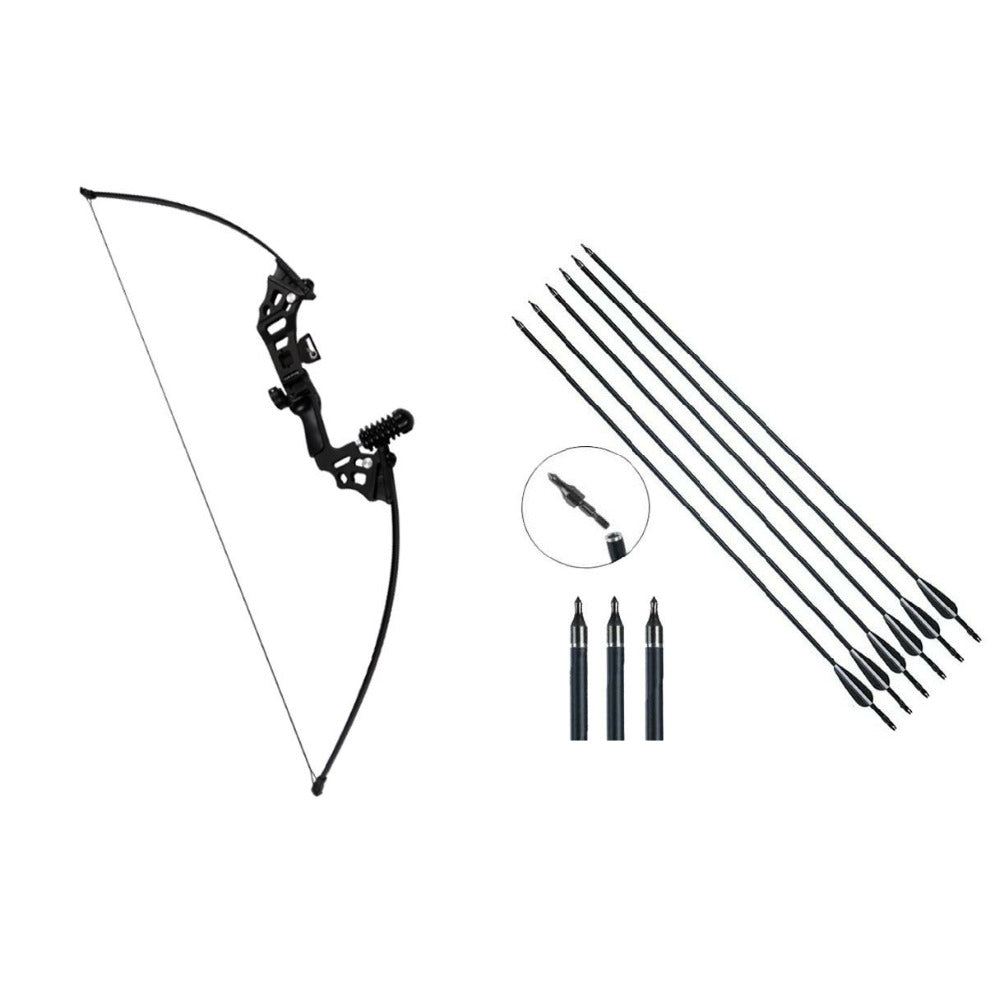 Right-handed bow setup shown