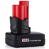 Thumbnail for Milwaukee M12 12V 5Ah replacement battery side view