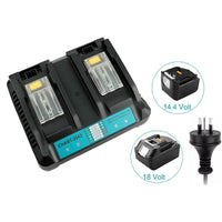 Thumbnail for Makita charger with user manual nearby