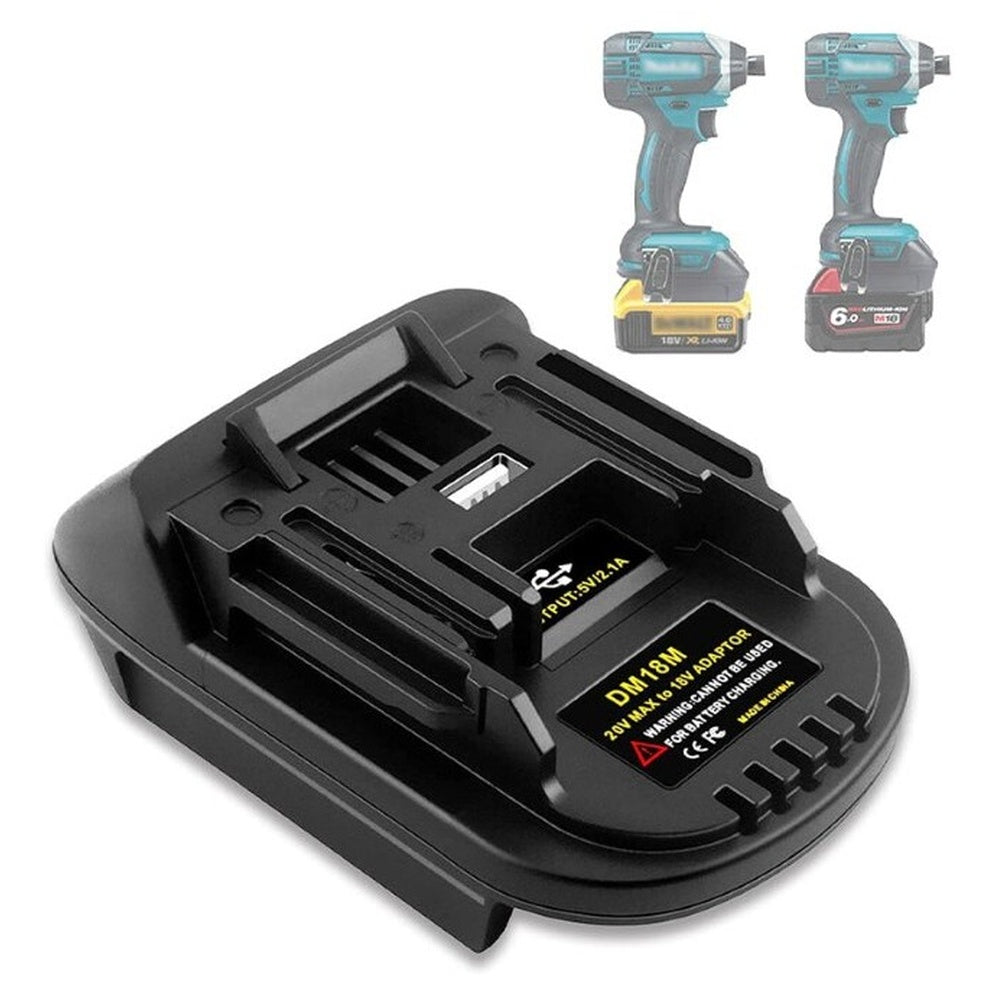 Battery adapter 18V for Milwaukee Dewalt to Makita