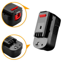 Thumbnail for Battery with label showing voltage and capacity