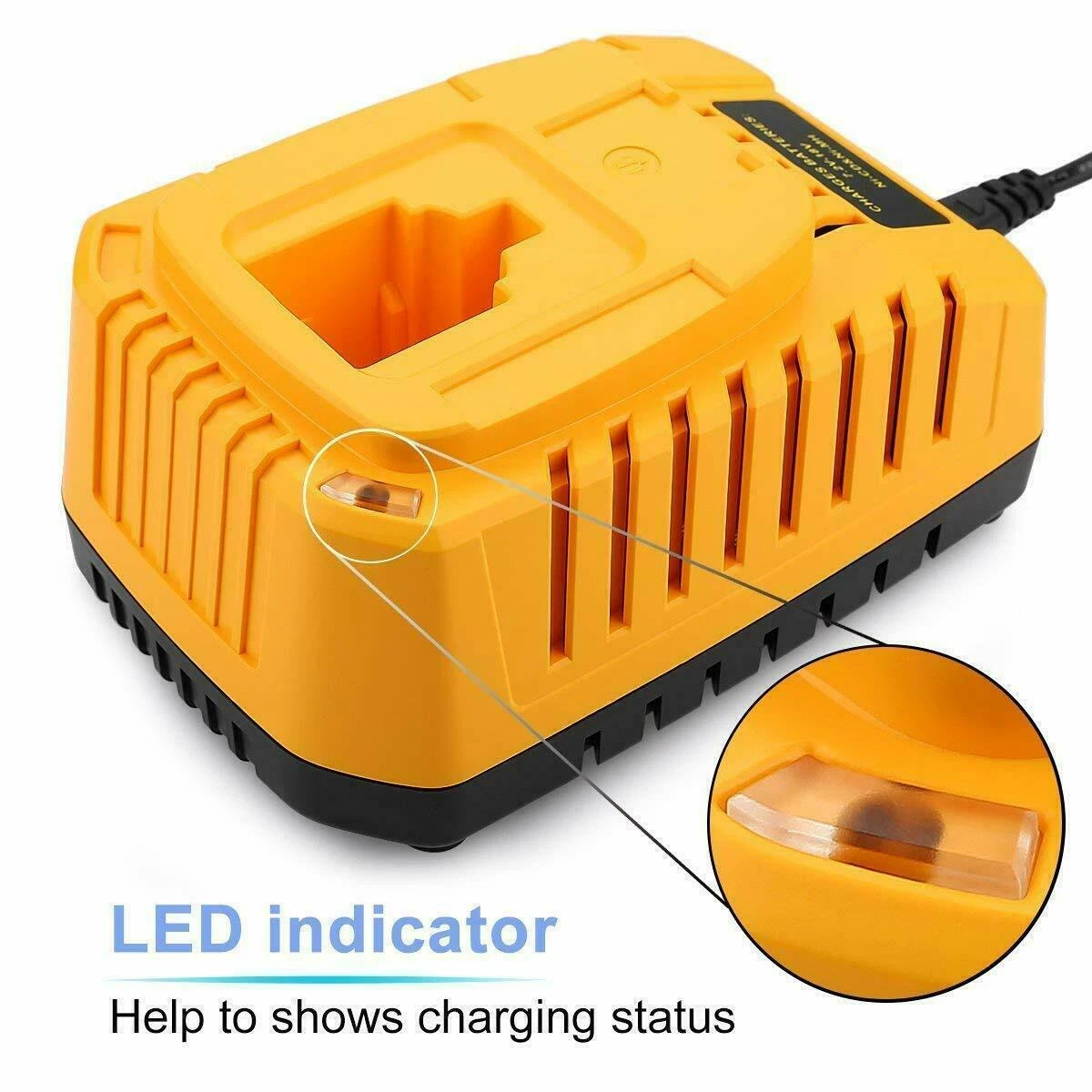 Dewalt charger compact size for easy storage