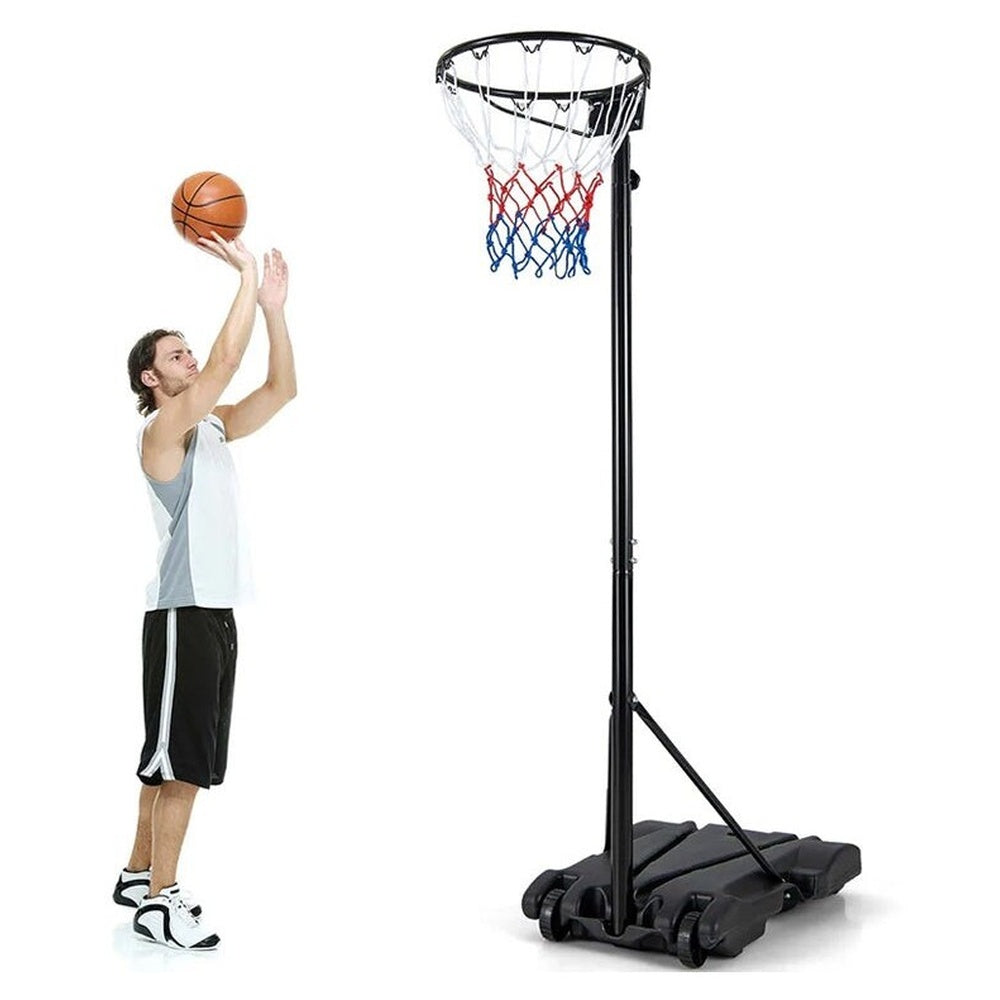 Netball hoop and stand packed for delivery