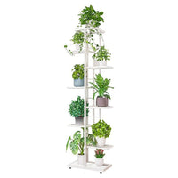 Thumbnail for White plant stand for home and garden