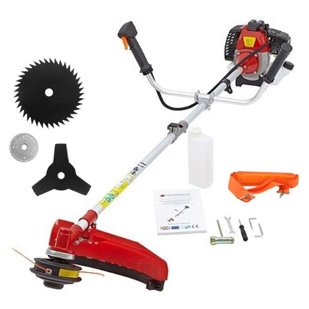 Brushcutter with cutting attachments