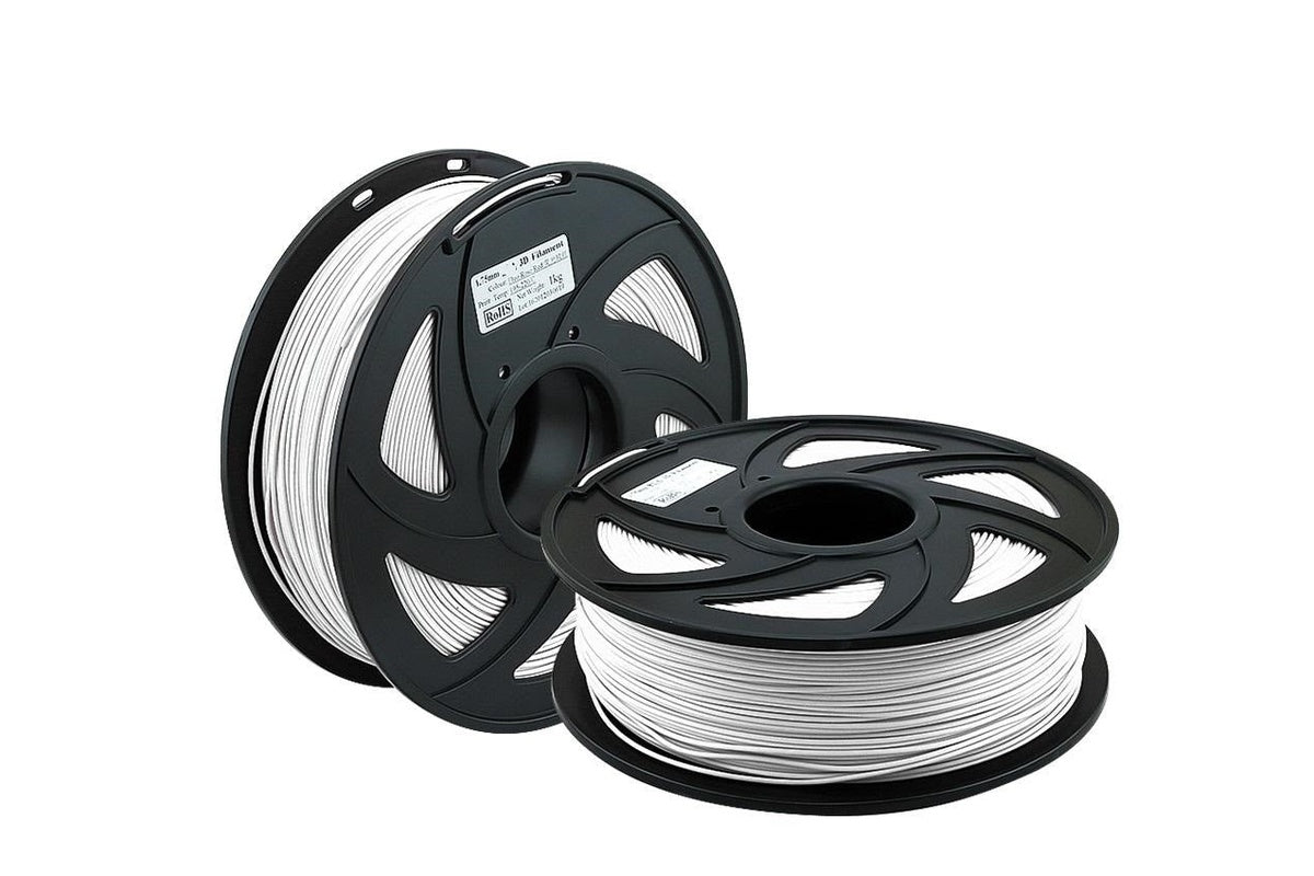 Close-up of PETG filament showing smooth surface
