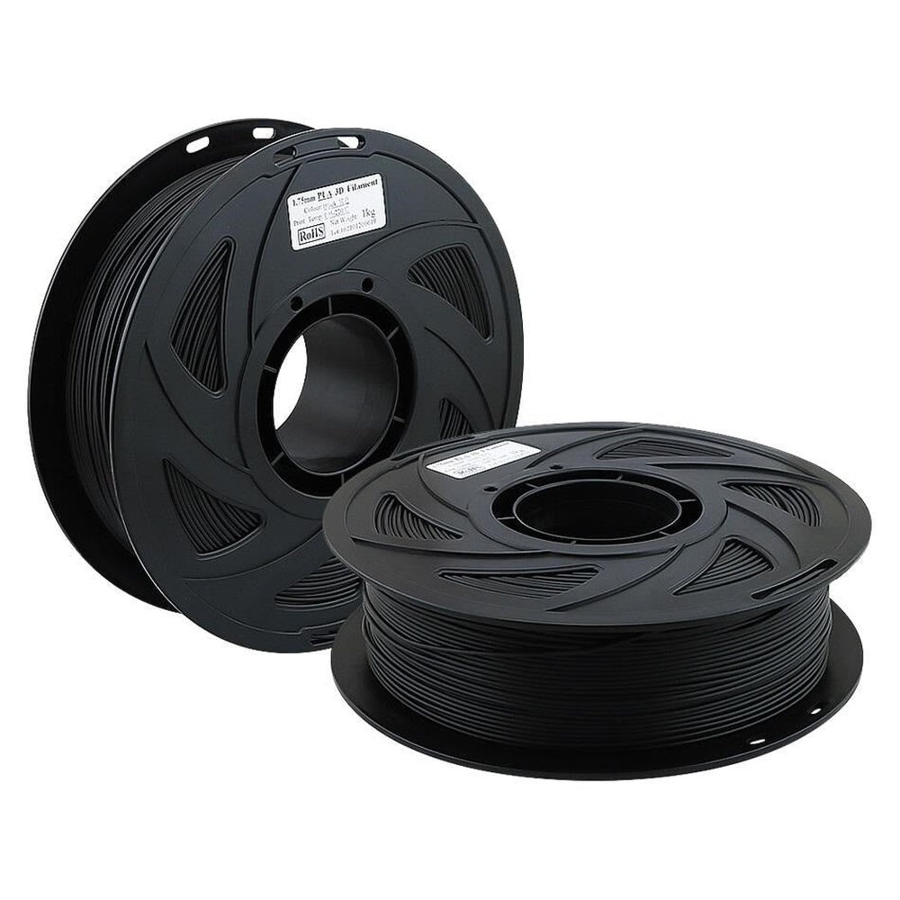 Black PLA filament for 3D printing