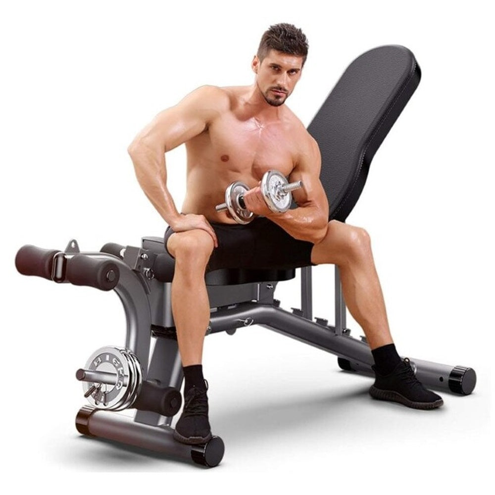 Adjustable FID weight bench with foam padded handles