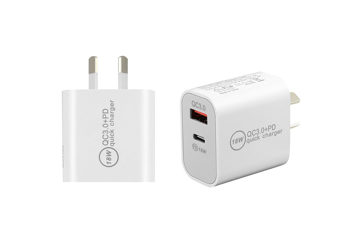 Compact wall charger with NZ plug