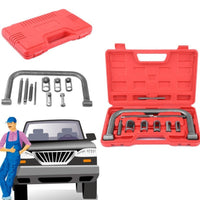 Thumbnail for Valve spring compressor tool kit with 10 steel pieces