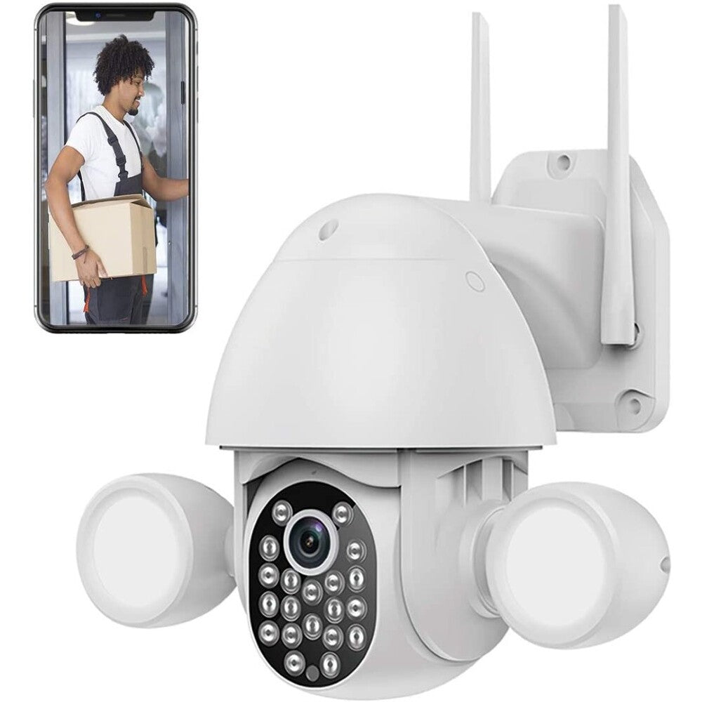 Camera with waterproof housing and IR LEDs