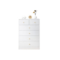 Thumbnail for Tallboy Modern White Tall boy Chest of Drawers Dresser