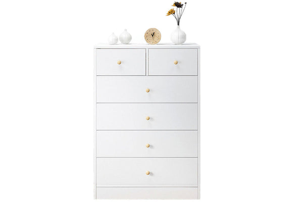 Tallboy Modern White Tall boy Chest of Drawers Dresser