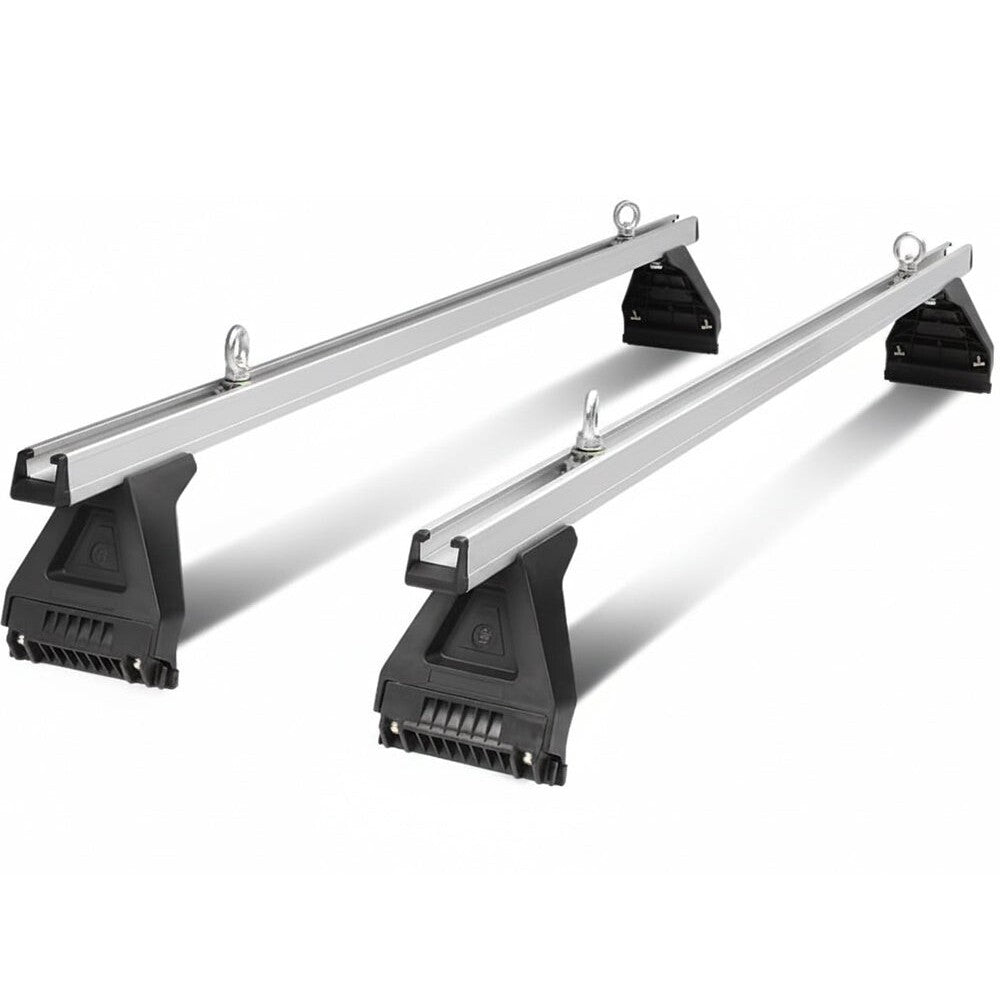 Roof racks cross bar locking securely into gutters