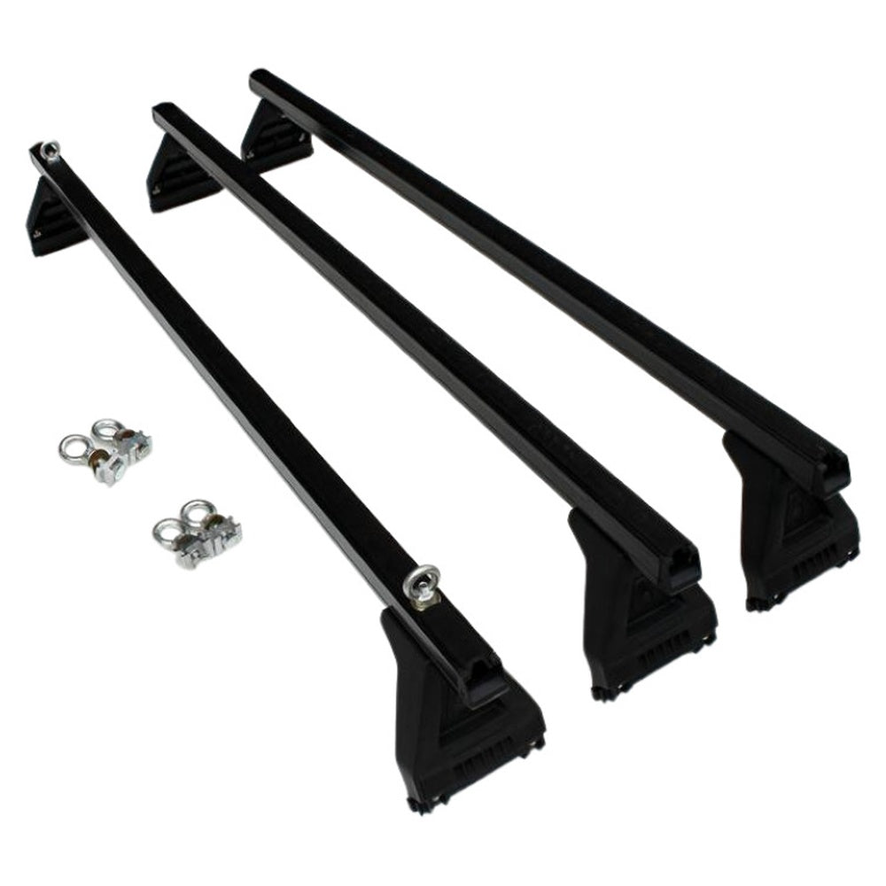 Roof racks cross bar with black anodized finish