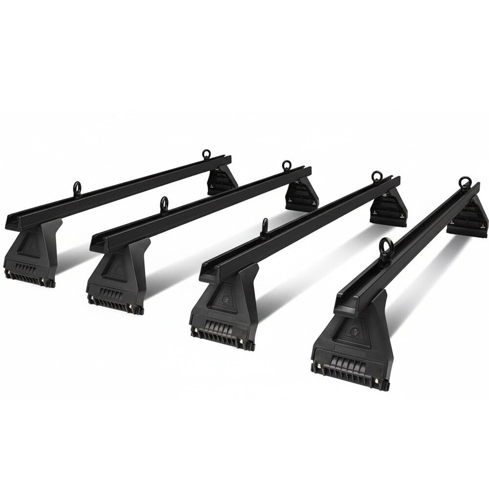 Car roof racks cross bar gutter mount 2 bars black finish