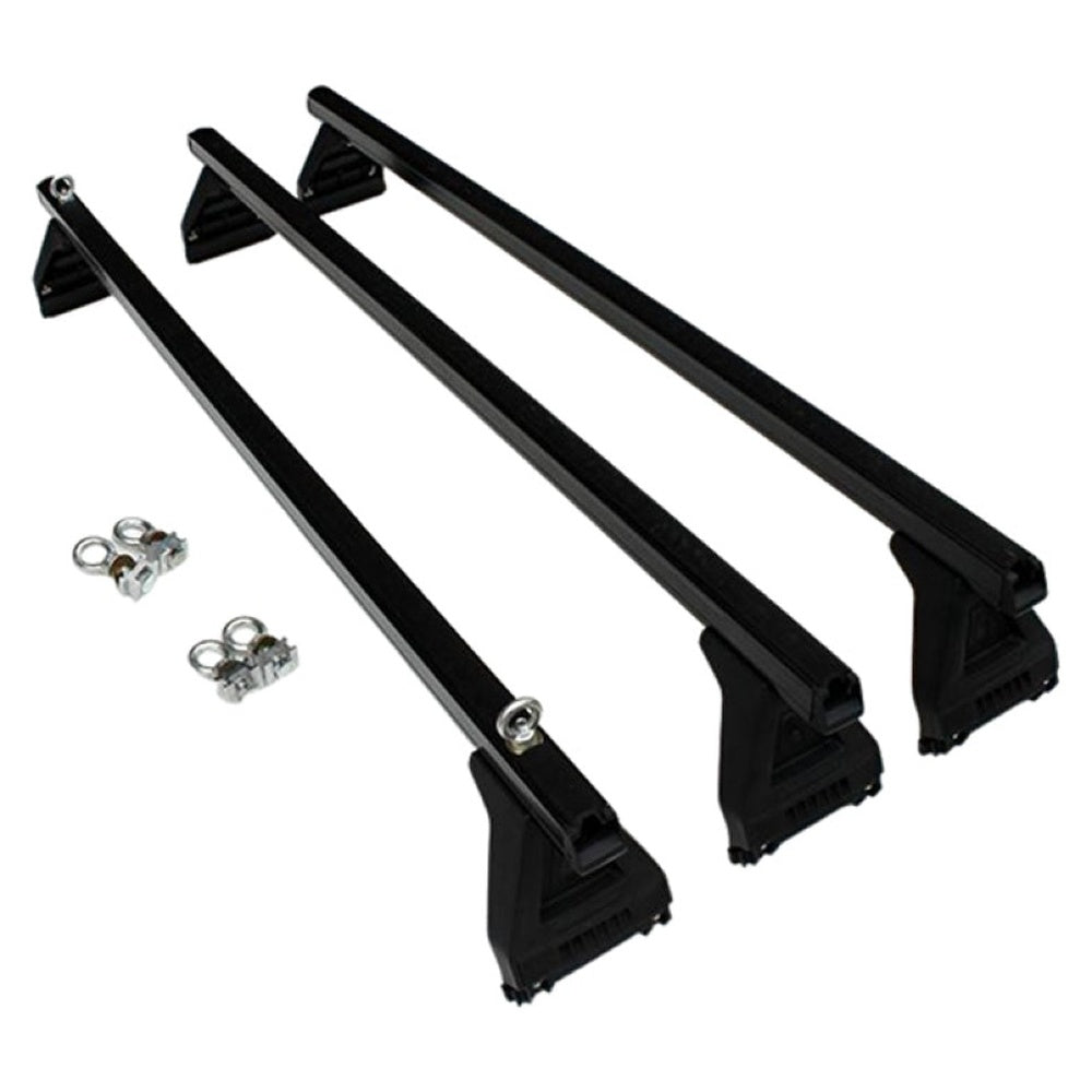 Aluminium roof racks with eye bolts