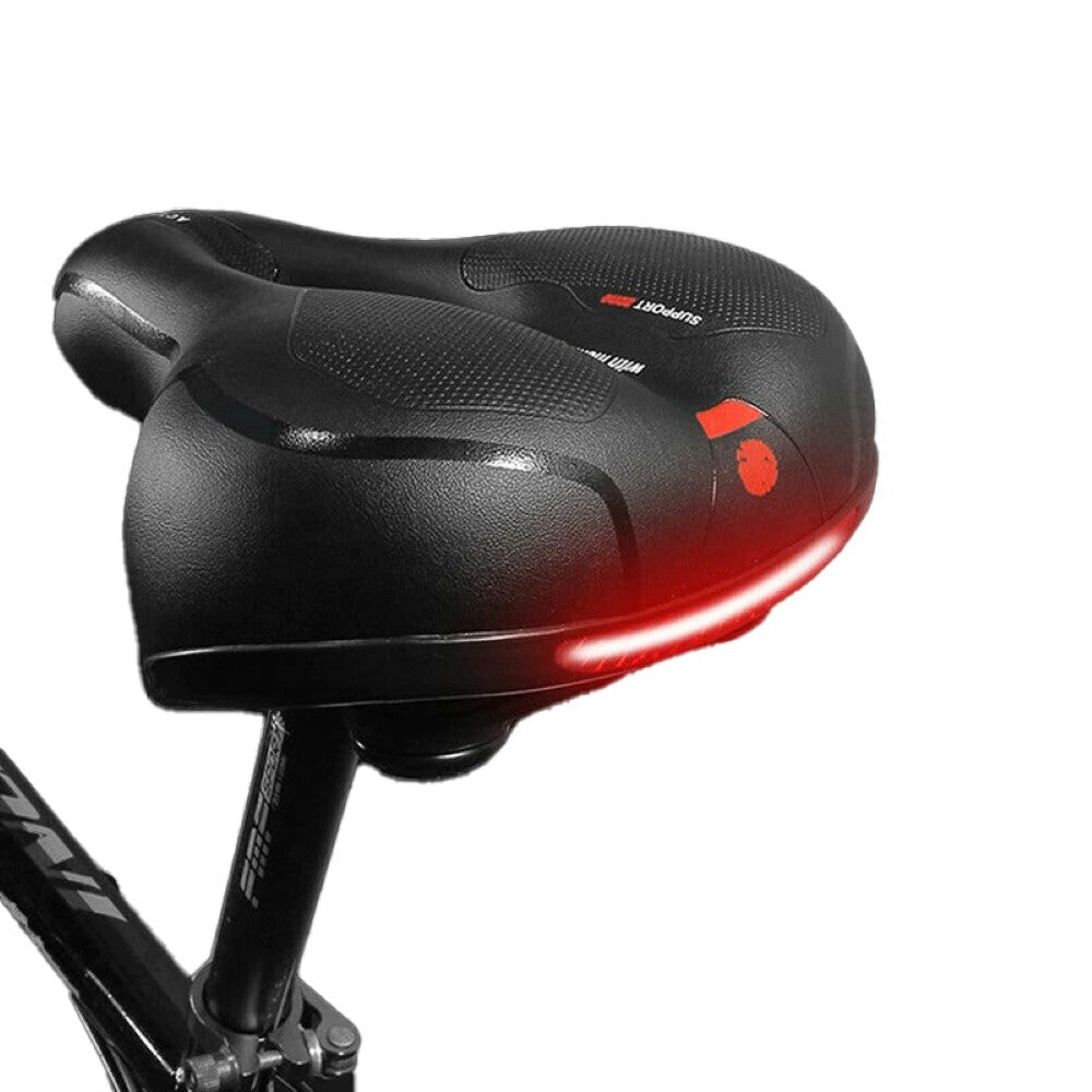 Mountain bike gel saddle black and red colour