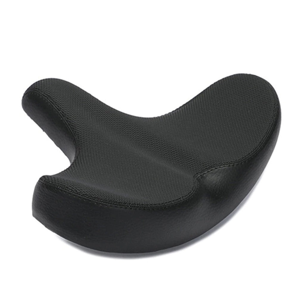 Black bike saddle with waterproof PU leather