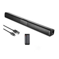 Thumbnail for Black Bluetooth soundbar speaker front view