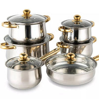 Thumbnail for Cookware set arranged on kitchen bench
