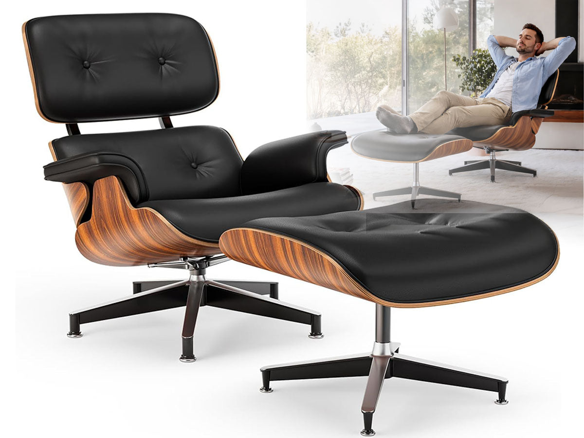 Replica Chair with Ottoman Lounge Chair