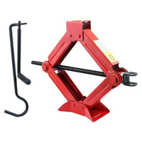 Thumbnail for Heavy duty scissors jack red steel side view