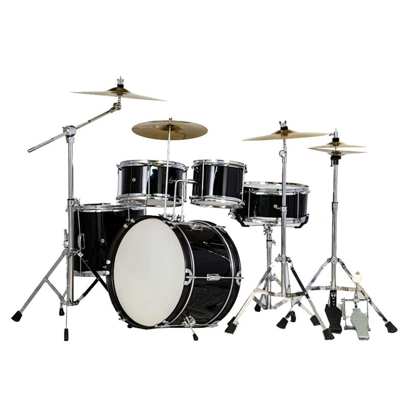 Complete kids drum kit with mounting hardware