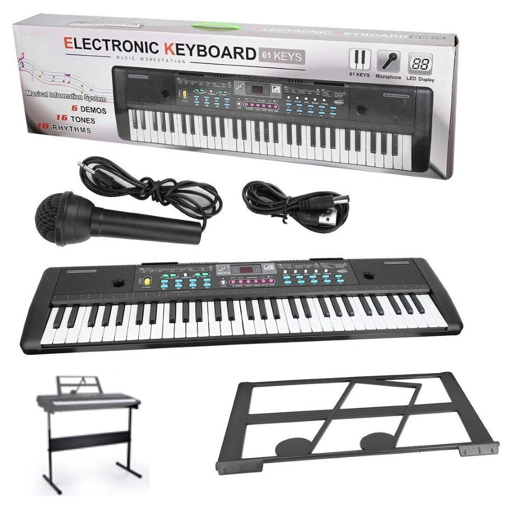 Electronic keyboard piano 61 keys with microphone