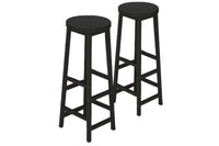 Thumbnail for Set of 2 Modern Bar Stools Barstool Metal Legs