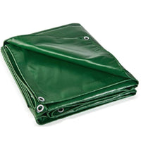 Thumbnail for Heavy duty green tarpaulin 4x3m PVC coated