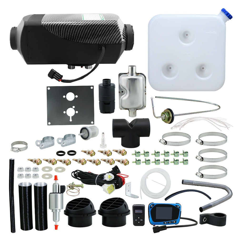 Diesel air heater black colour side view