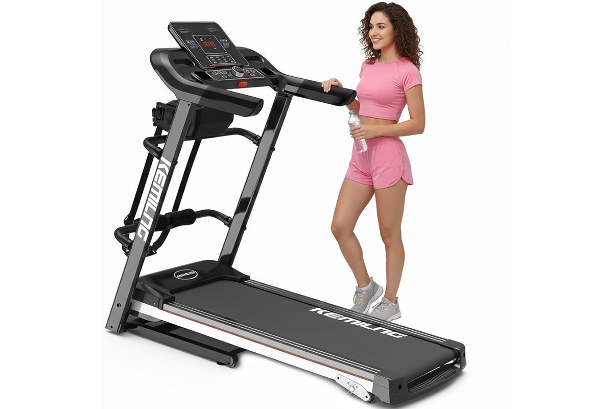 Multifunctional Foldable Treadmill 120 kg Capacity