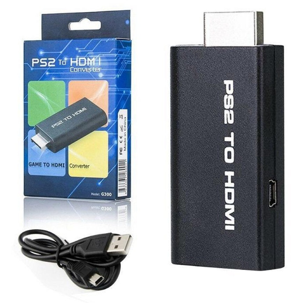 PS2 to HDMI converter front view black